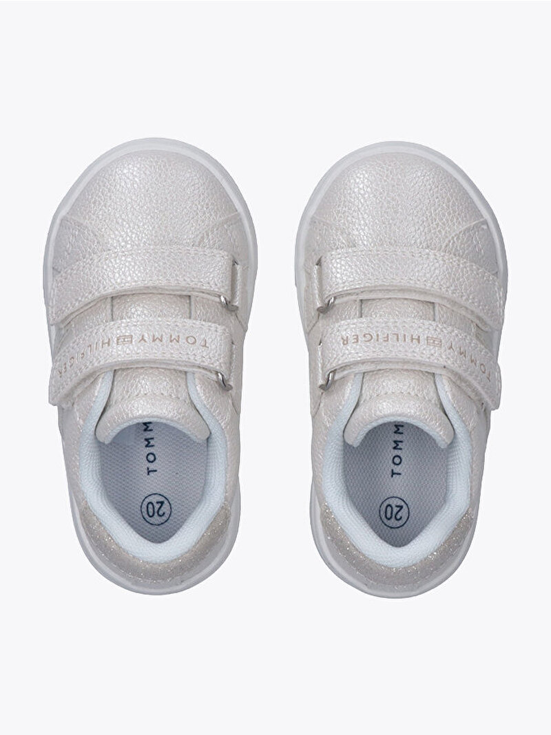 Kız Çocuk Flag Low Cut Velcro Sneaker Beyaz EF00034231100
