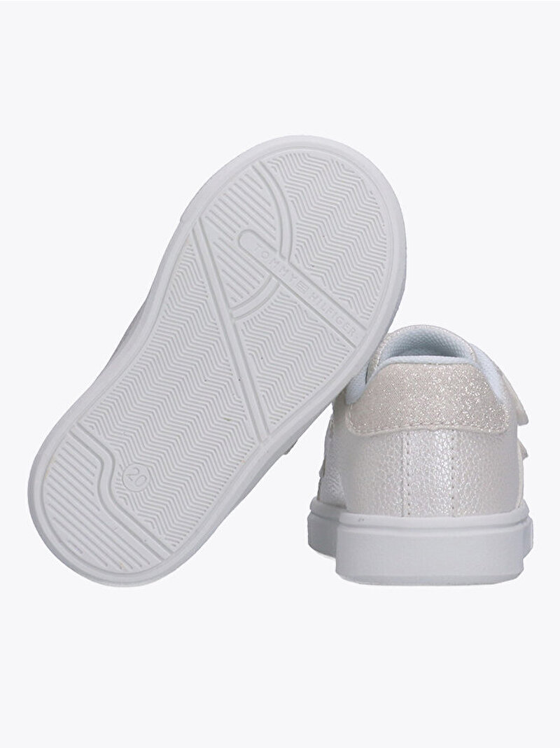 Kız Çocuk Flag Low Cut Velcro Sneaker Beyaz EF00034231100
