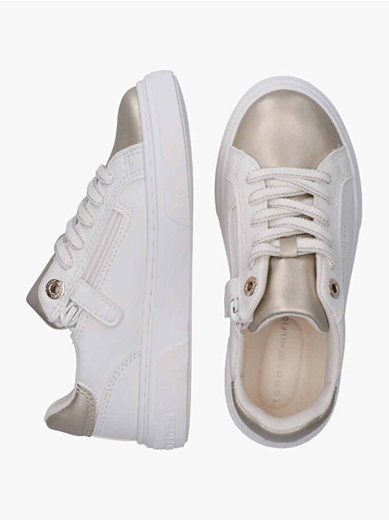 Kız Çocuk Low Cut Laceup Sneaker Gold EF00034247709