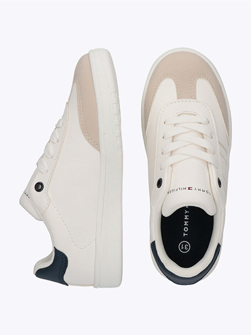 Çocuk Unisex Low Cut Laceup Sneaker Bej EF00034355007