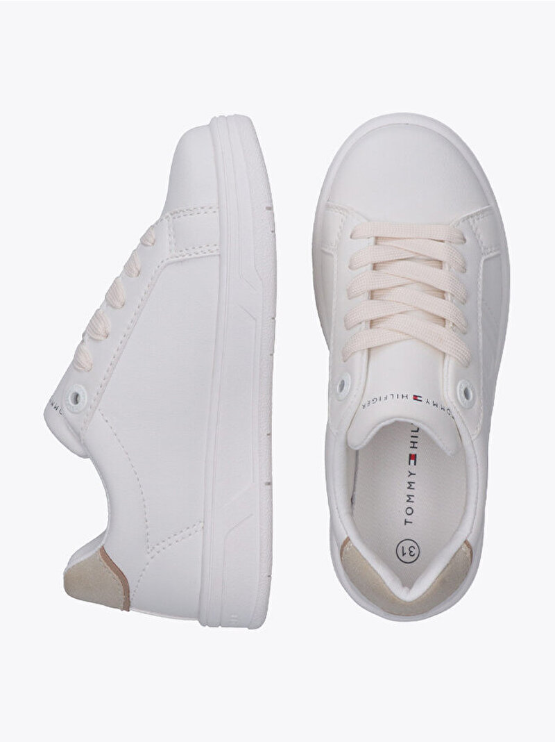 Çocuk Unisex Low Cut Laceup Sneaker Beyaz EF00034358472