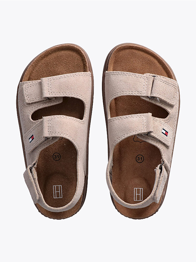 Çocuk Unisex Velcro Sandalet Bej EF00034394500