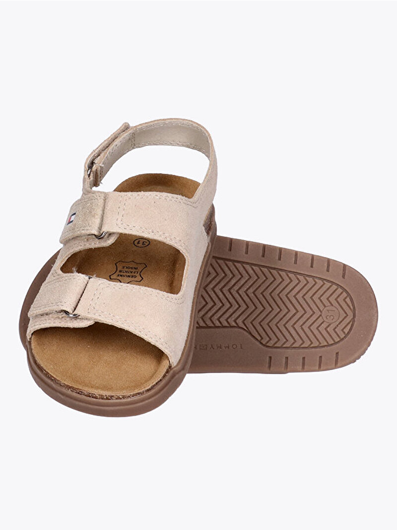 Çocuk Unisex Velcro Sandalet Bej EF00034394500