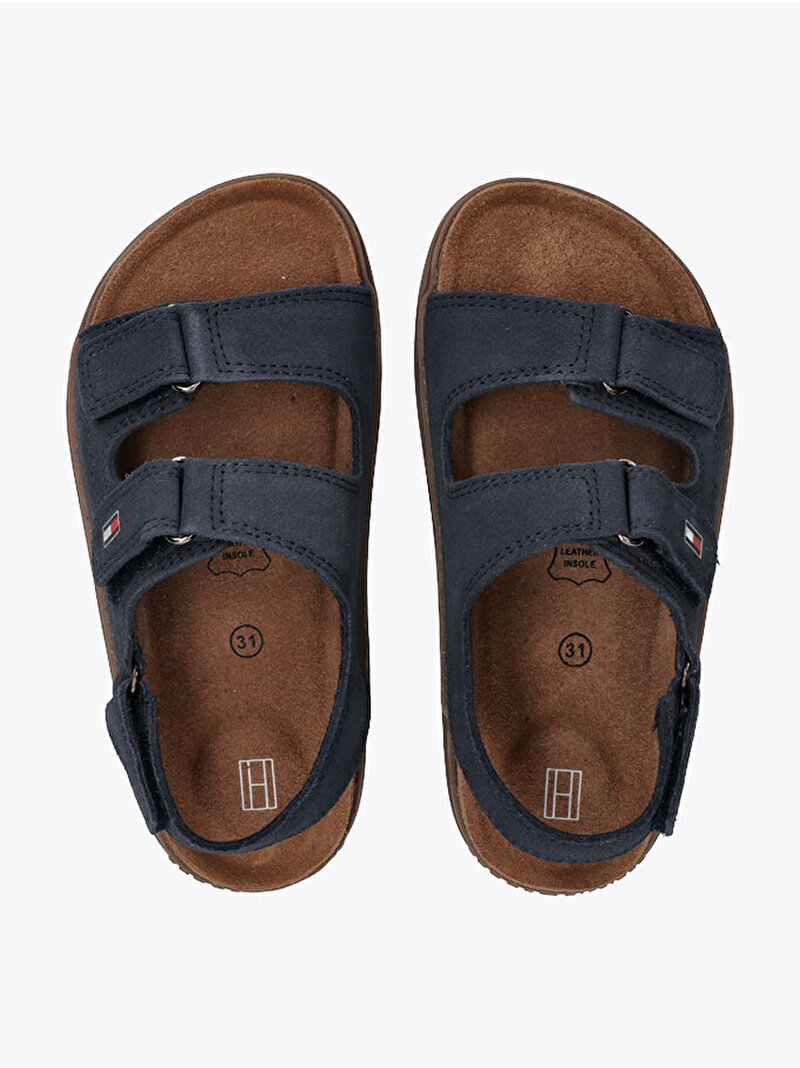 Çocuk Unisex Velcro Sandalet Mavi EF00034394806