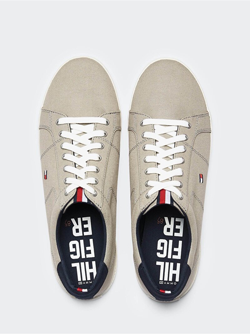 Erkek Ikonik Kontrast Panelli Sneaker Bej FM0FM01536AEP