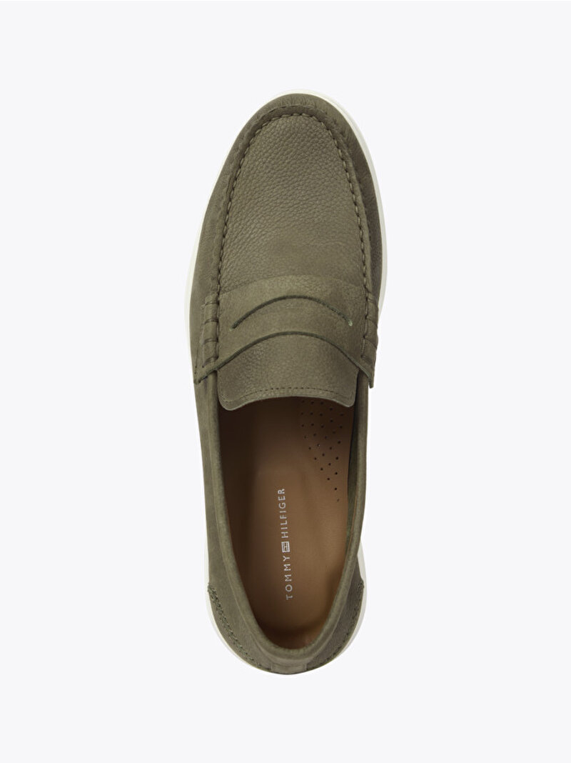 Erkek Tommy Hilfiger Nubuk Loafer Yeşil FM0FM05350RBN