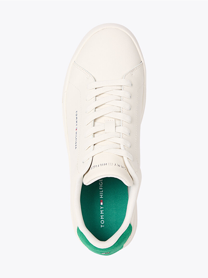 Erkek Th Court Lth Detail Sneaker Beyaz  FM0FM05367AF3