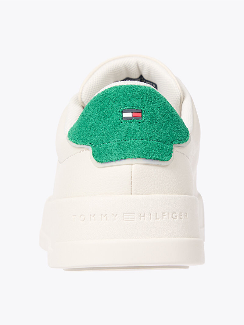 Erkek Th Court Lth Detail Sneaker Beyaz  FM0FM05367AF3