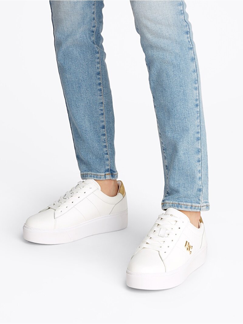 Kadın Platform Court Sneaker Beyaz  FW0FW08648YBS