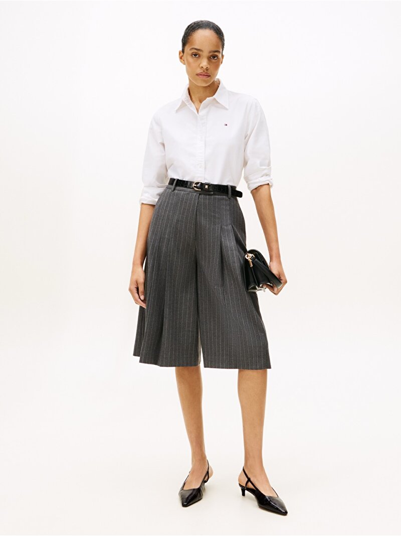 Kadın Croc Slingback Topuklu Ayakkabı Siyah FW0FW08990BDS