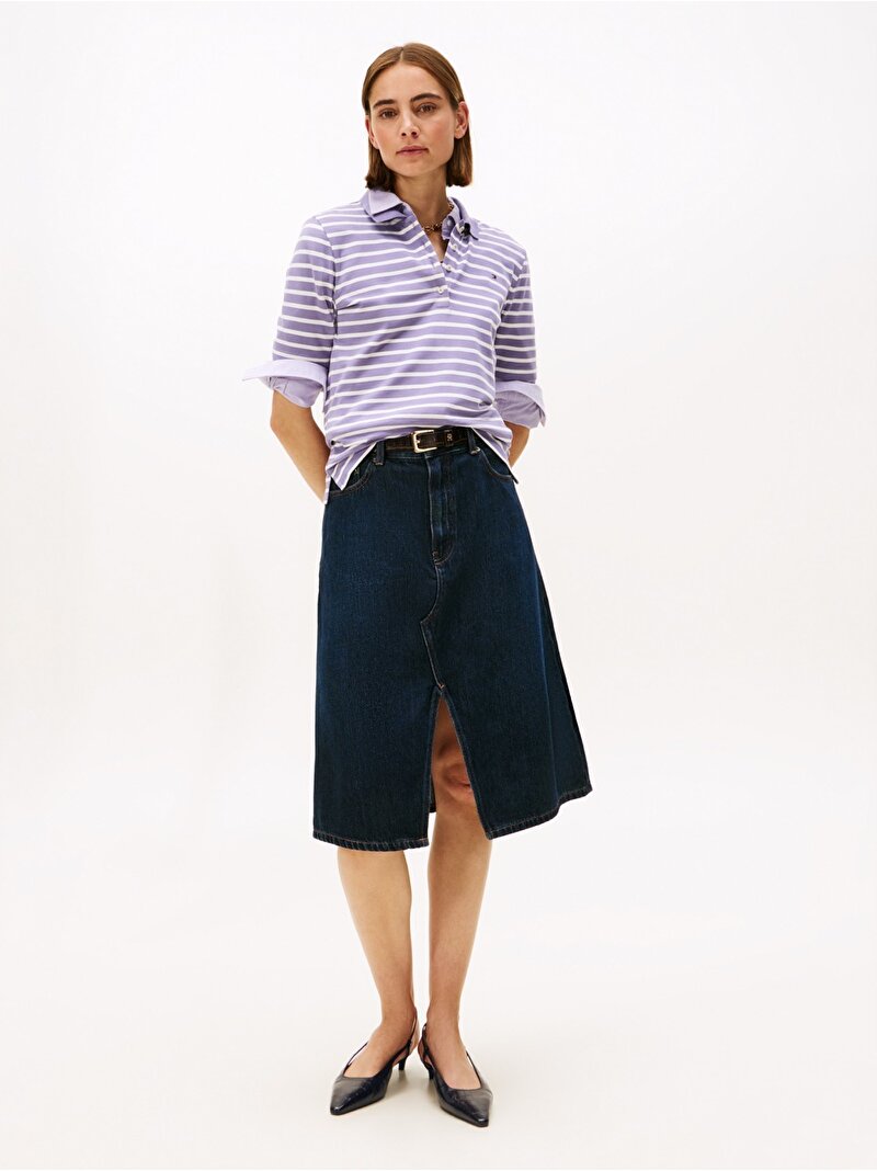 Kadın Croc Slingback Topuklu Ayakkabı Kahverengi FW0FW08990GR8