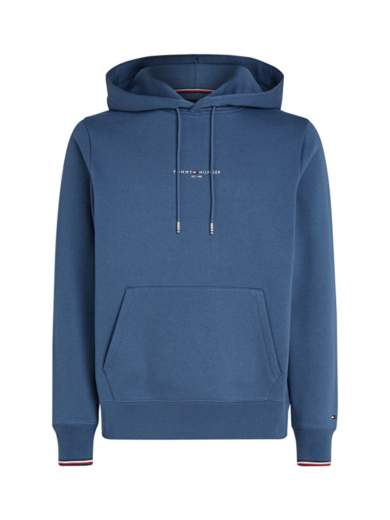 Erkek Tommy Logo Tipped Hoodie Lacivert MW0MW32673DBZ