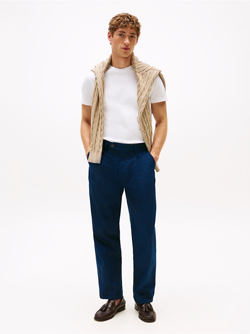 Erkek Luxury Interlock T-Shirt Beyaz MW0MW33202YBR