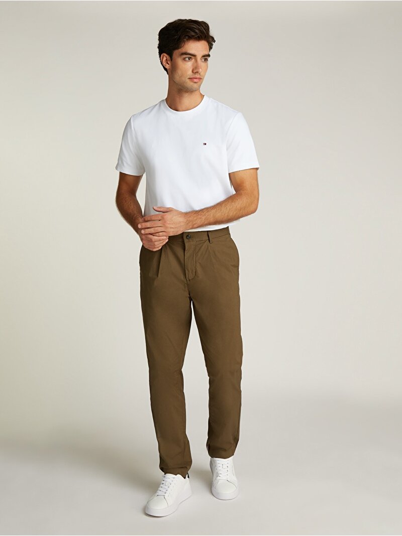 Erkek Luxury Interlock T-Shirt Beyaz MW0MW33202YBR