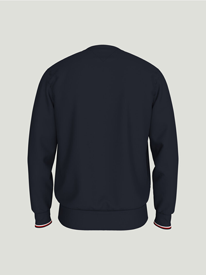 Erkek Tommy Logo Tipped Sweatshirt Lacivert MW0MW33639DW5