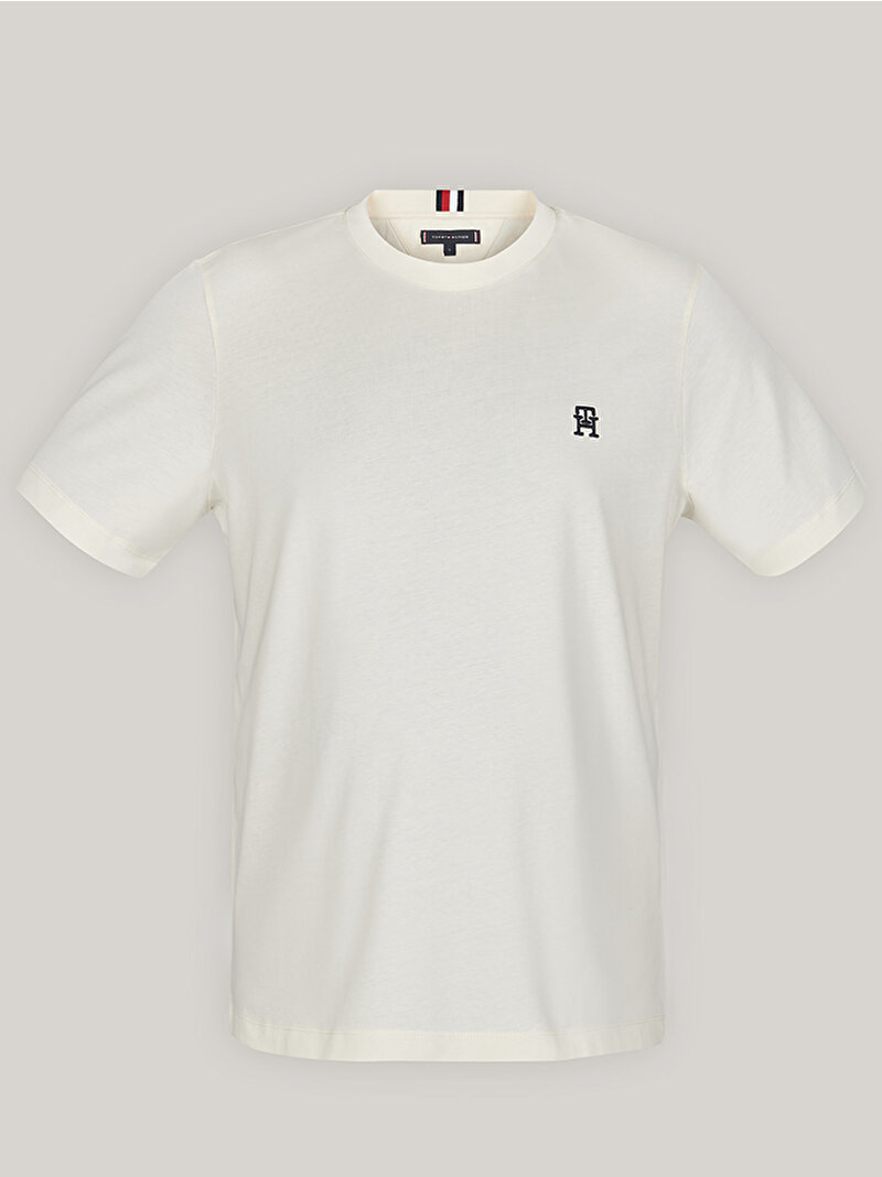 Erkek Monogram Imd T-Shirt Beyaz  MW0MW33987AEF