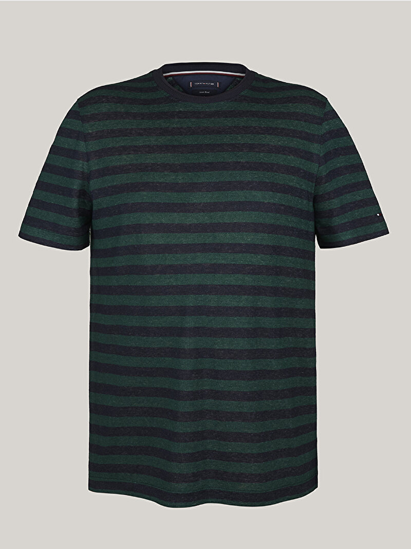 Erkek Dc Stripe Linen T-Shirt Çok renkli MW0MW346610A4