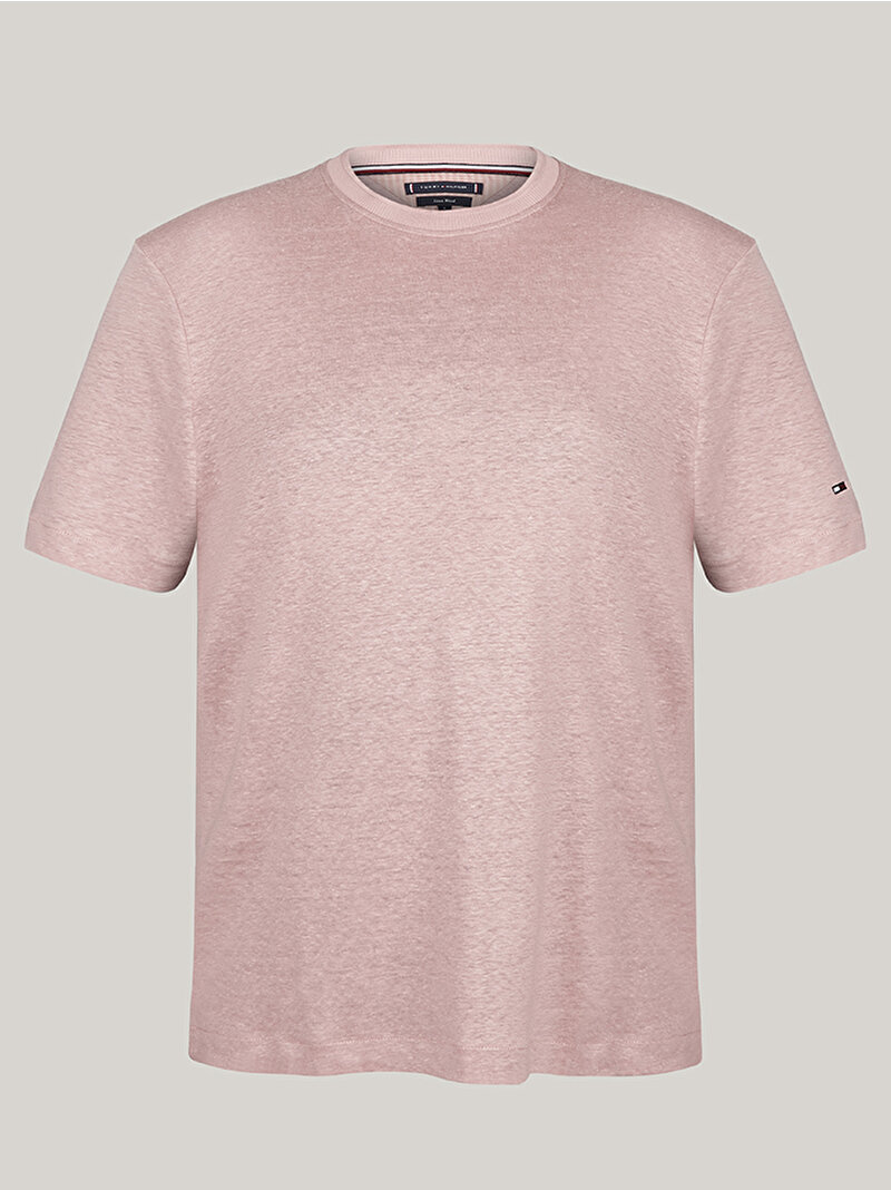 Erkek Dc Premium Linen T-Shirt Pembe  MW0MW34662TQY