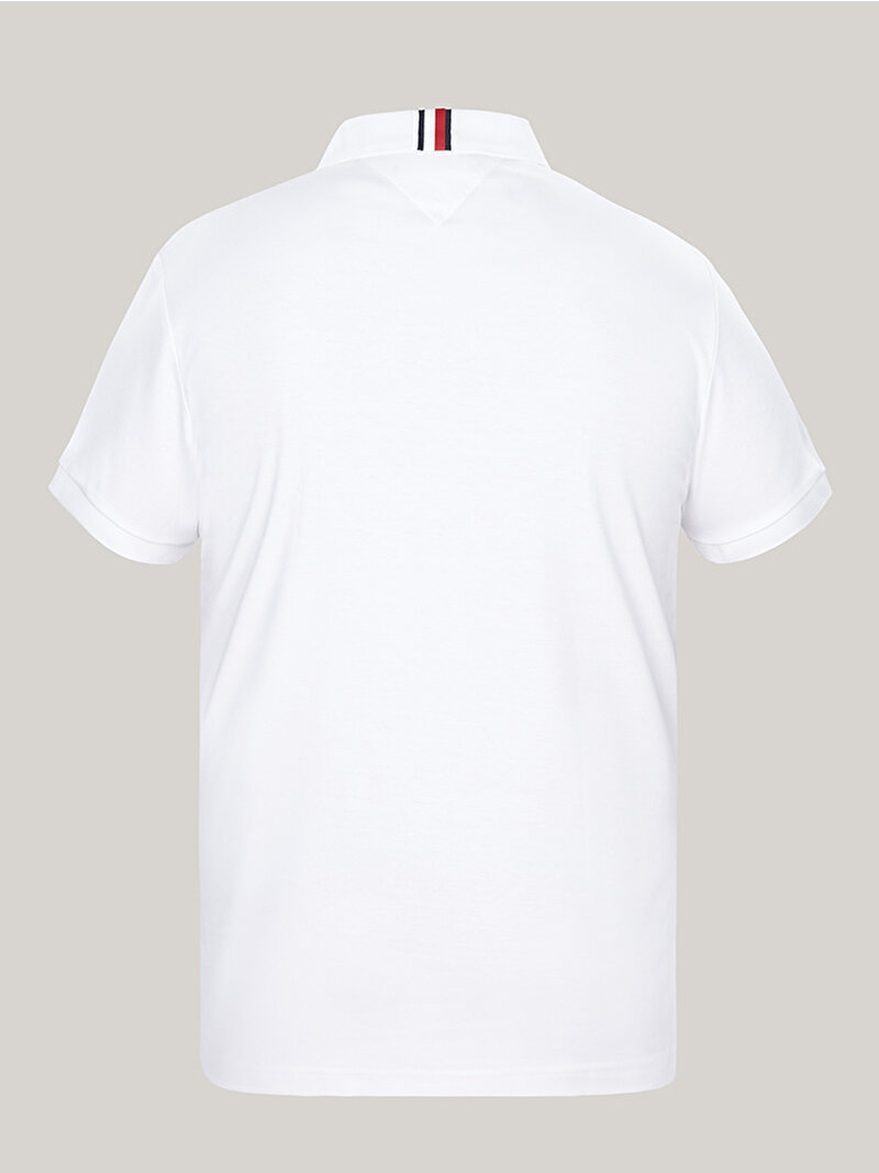 Erkek Liquid Cotton Essential Polo T-Shirt Beyaz  MW0MW35585YCF