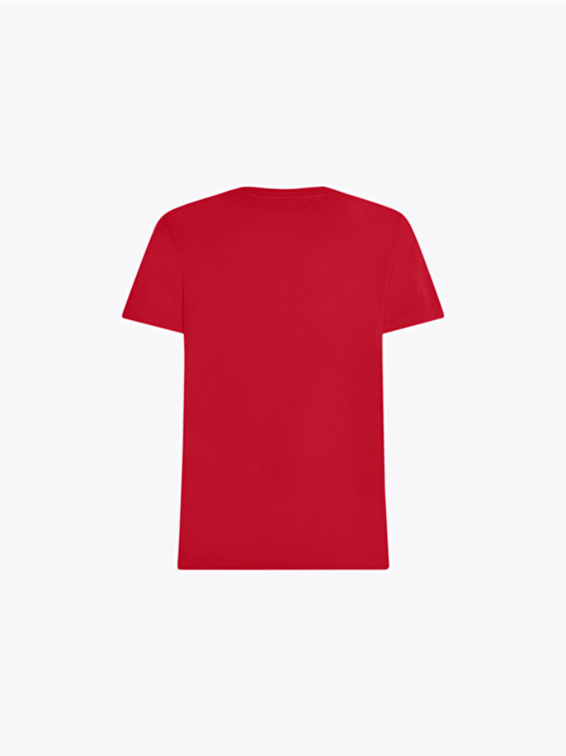Erkek Essential Solid Pocket T-Shirt Kırmızı MW0MW37283XLD