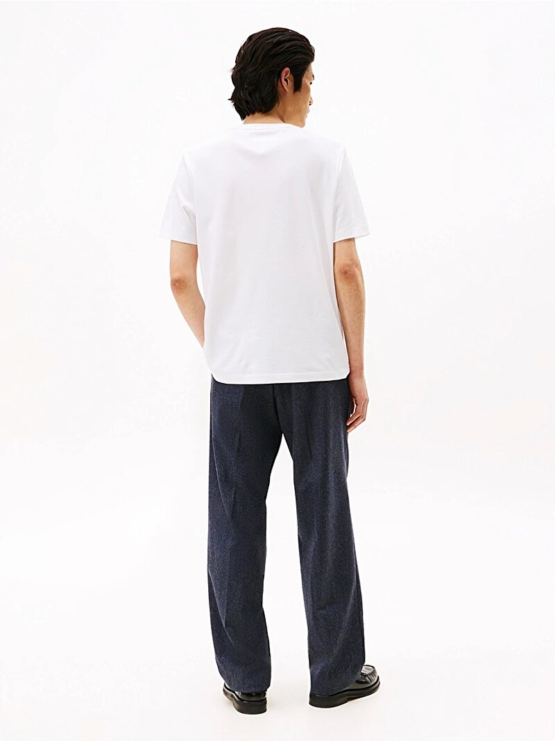 Erkek Light Interlock T-Shirt Beyaz  MW0MW37508YBR