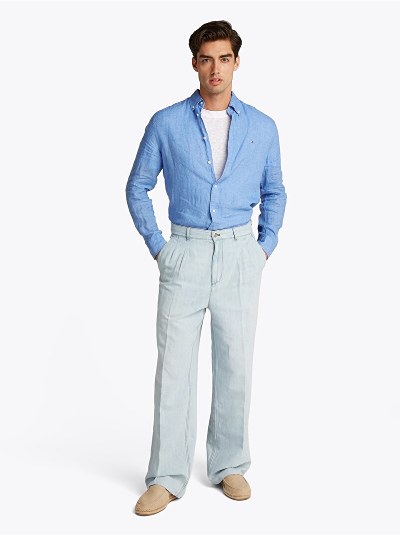 Erkek Chino 5-Pkt Light Jean Pantolon Mavi  MW0MW385201AH