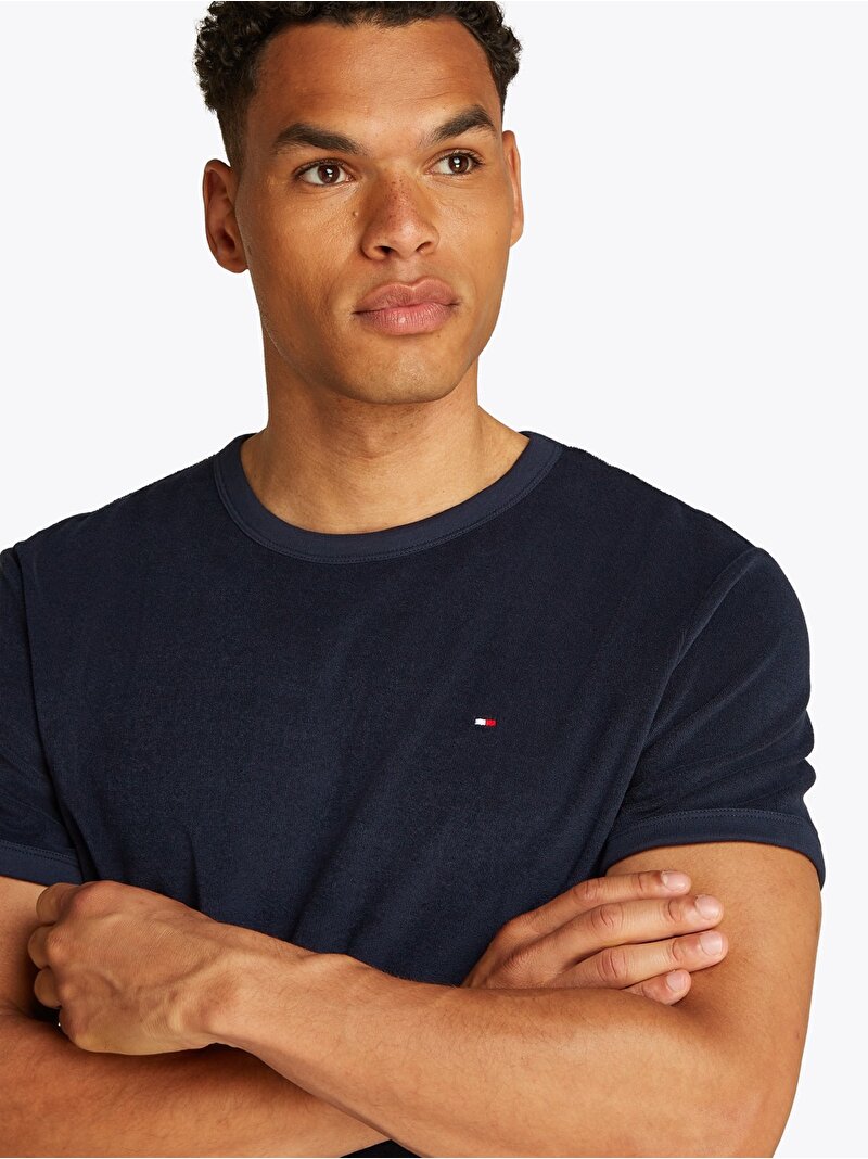 Erkek Terry Towelling T-Shirt Lacivert MW0MW38646DAF
