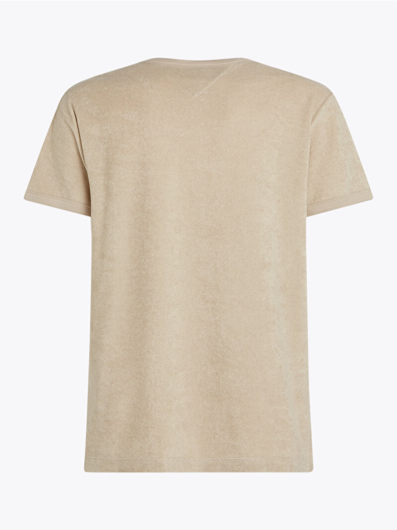 Erkek Terry Towelling T-Shirt Bej  MW0MW38646RBT