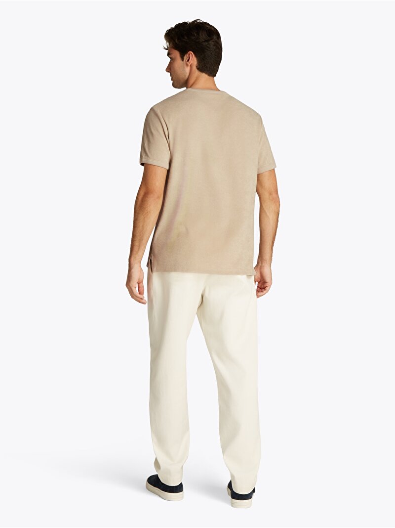 Erkek Terry Towelling T-Shirt Bej  MW0MW38646RBT