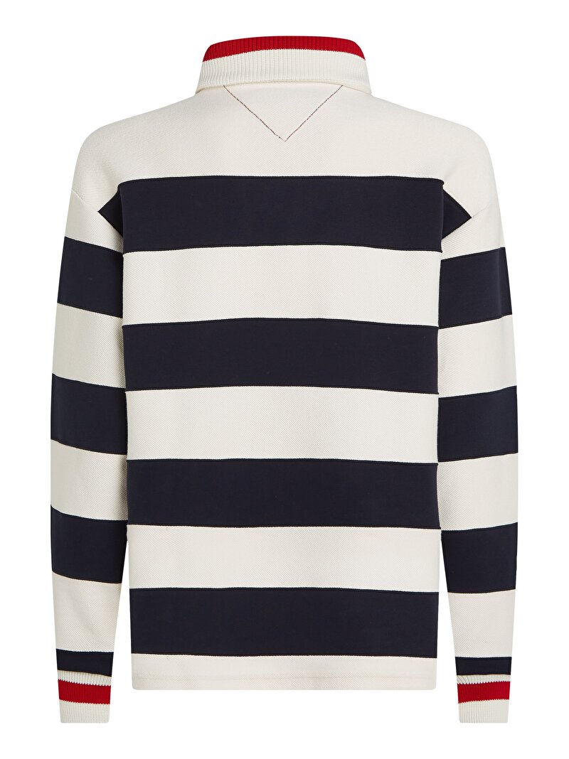 Erkek T1 Boxy Breton Stripe Sweatshirt Çok renkli MW0MW38967DW5