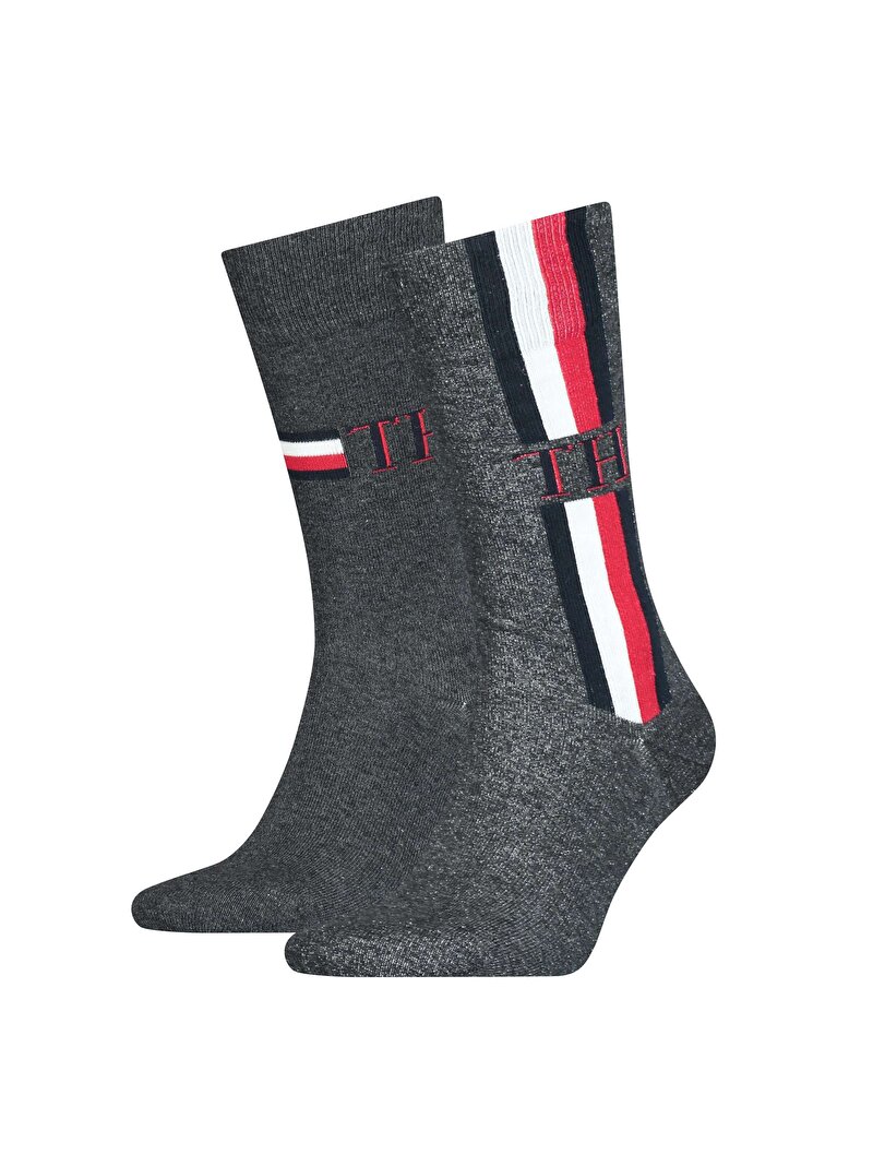 2Li TH Erkek Iconic Çorap Seti Gri S100001492003