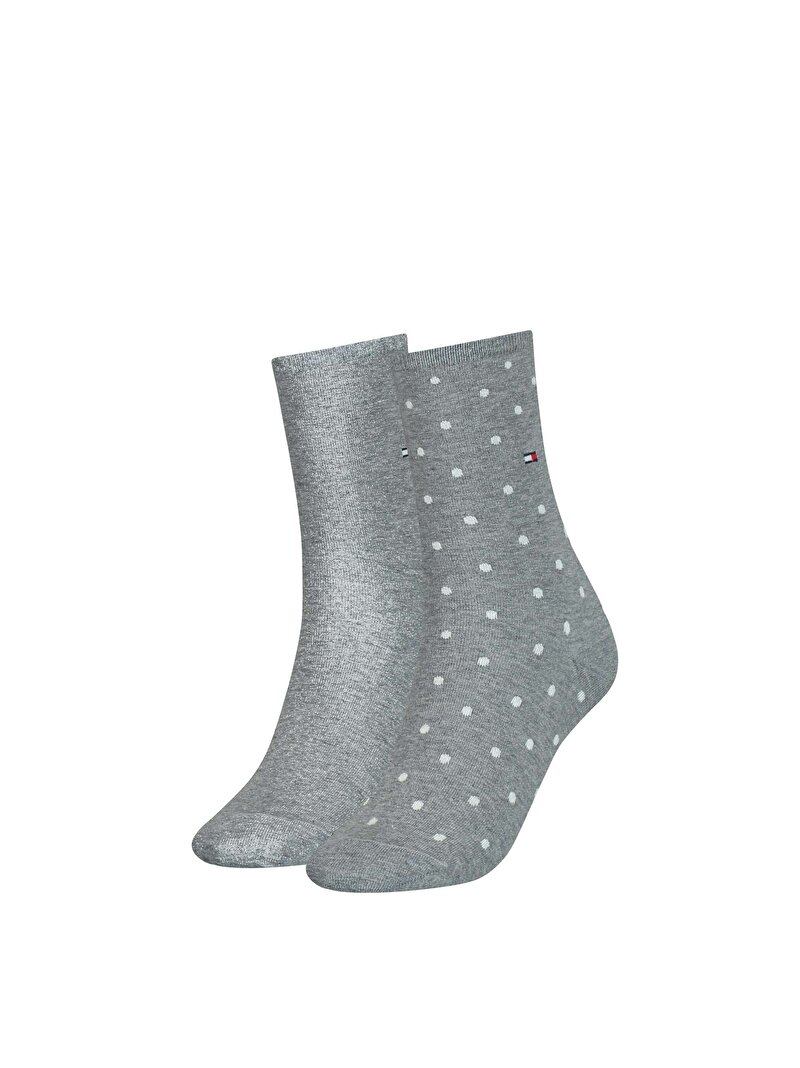 Kadın 2Li Th Kadın Sock Dot Çorap Gri S100001493006