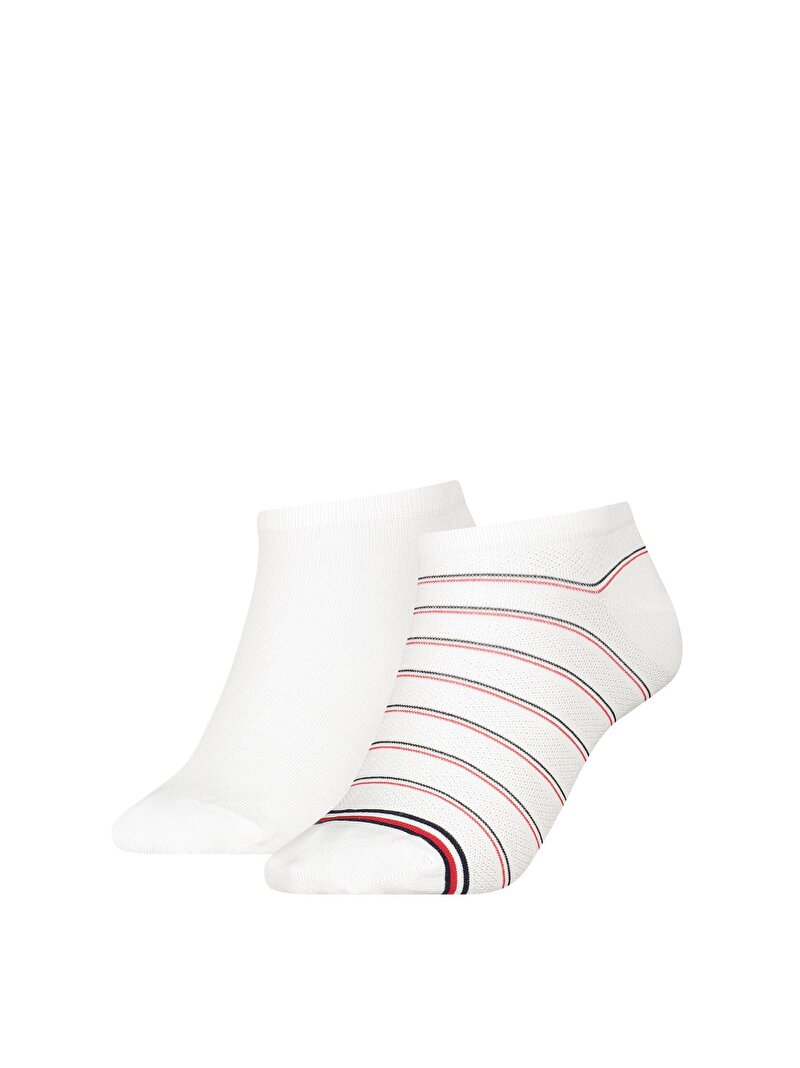 Kadın 2Li Paket TH Kadın Sneaker Çorap Beyaz  S100002818001