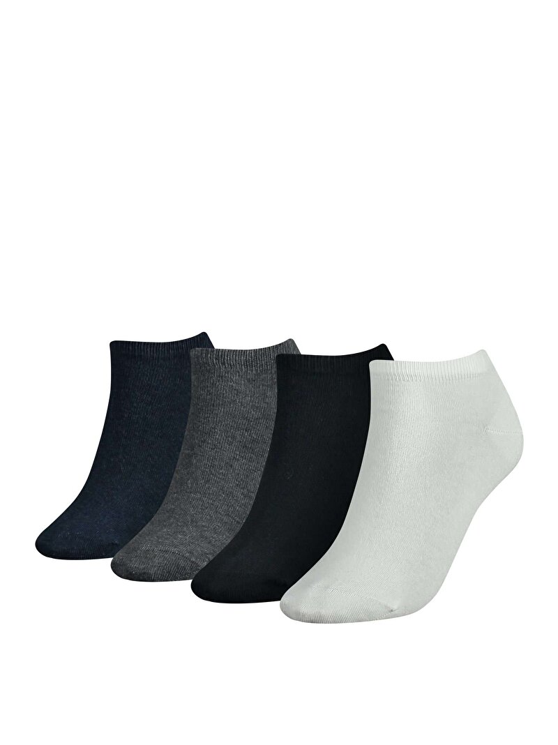 Kadın 4'Lü Sneaker Çorabı Beyaz  S701219559003