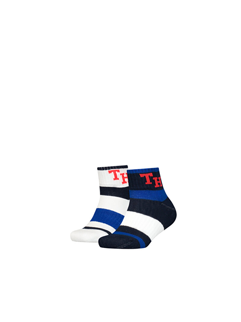 Çocuk Unisex 2'Li Quarter Çorap Çok renkli S701224990001