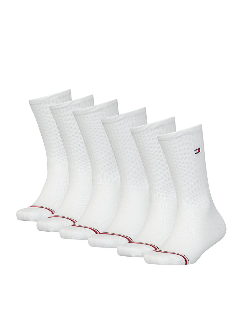 Çocuk Unisex 3'Lü Çorap Seti Beyaz  S701225187001