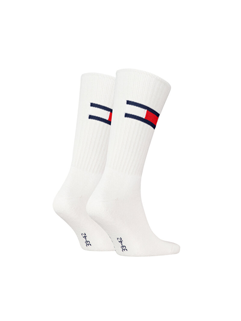 Unisex 2'Li Çorap Beyaz  S701228222001