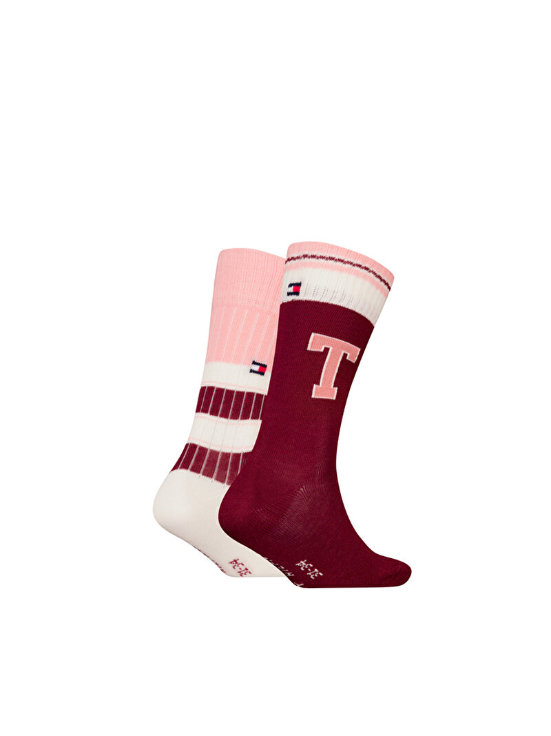 Çocuk Unisex 2'Li Çorap Pembe  S701229868003