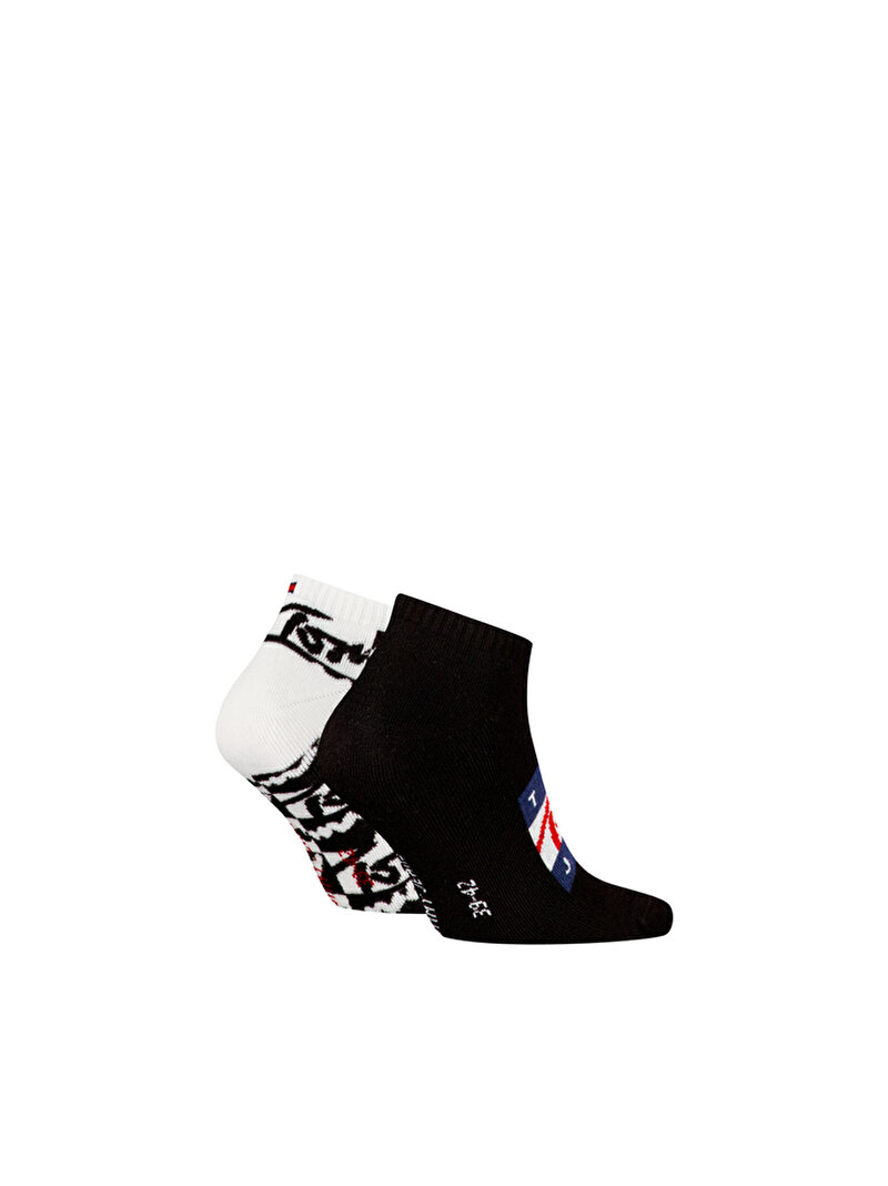 Unisex 2'Li Sneaker Çorabı Siyah S701229895003