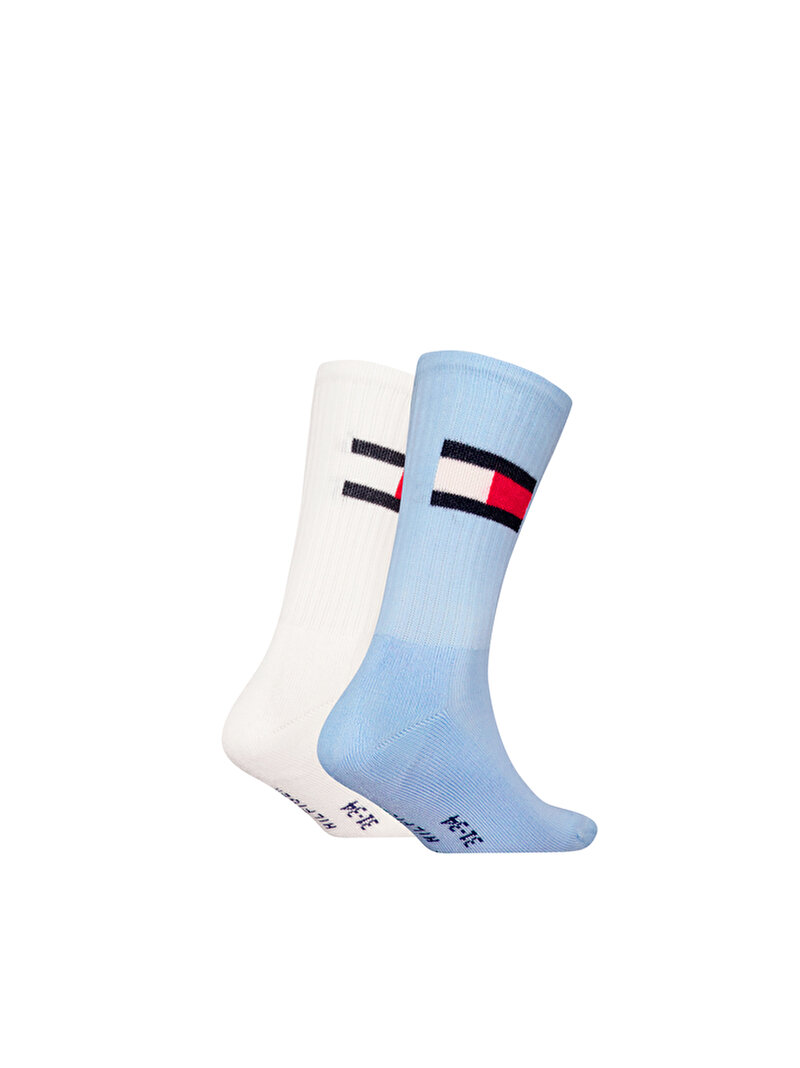 Çocuk Unisex 2'Li Flag Çorap Mavi  S701229940004