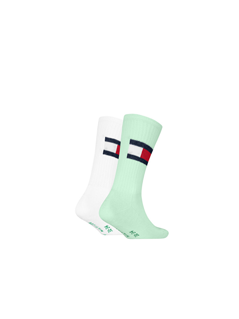 Çocuk Unisex 2'li Paket Çorap Yeşil S701229940007