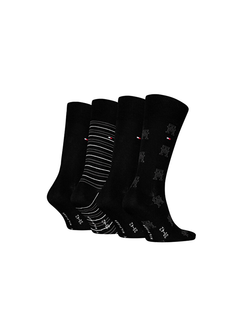 Erkek 4'lü Paket Çorap Siyah S701232605002