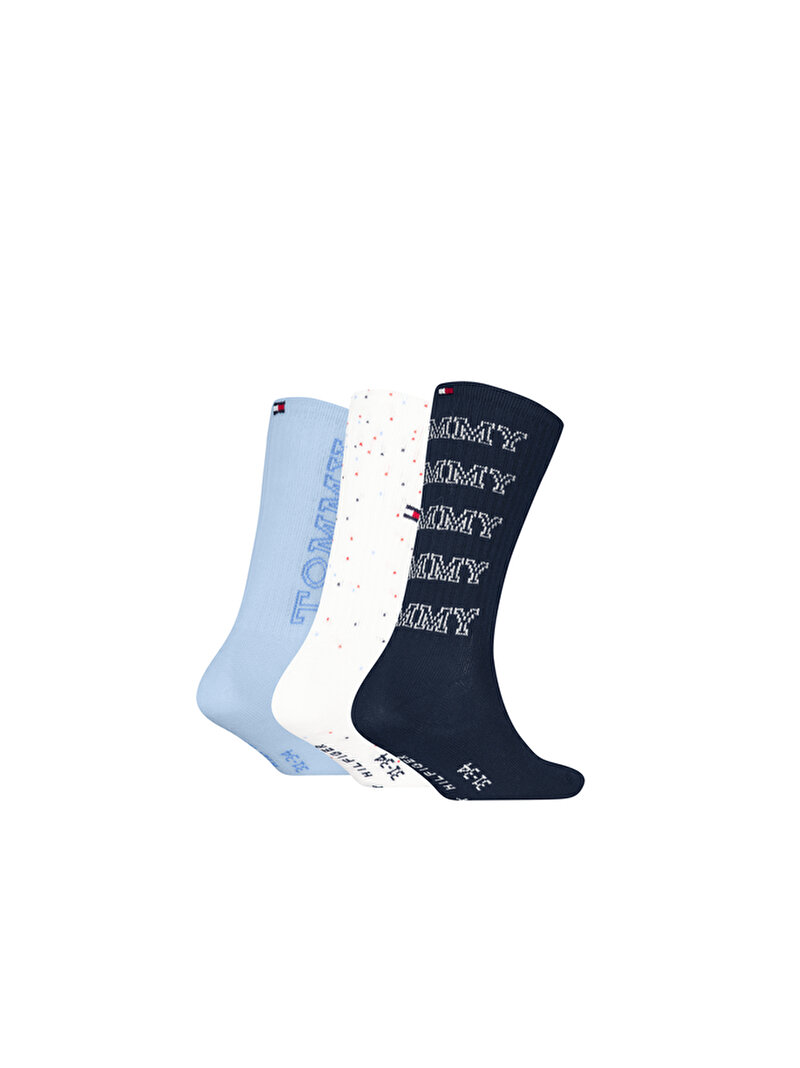 Çocuk Unisex 3'lü Paket Spor Çorap Çok renkli S701232711001