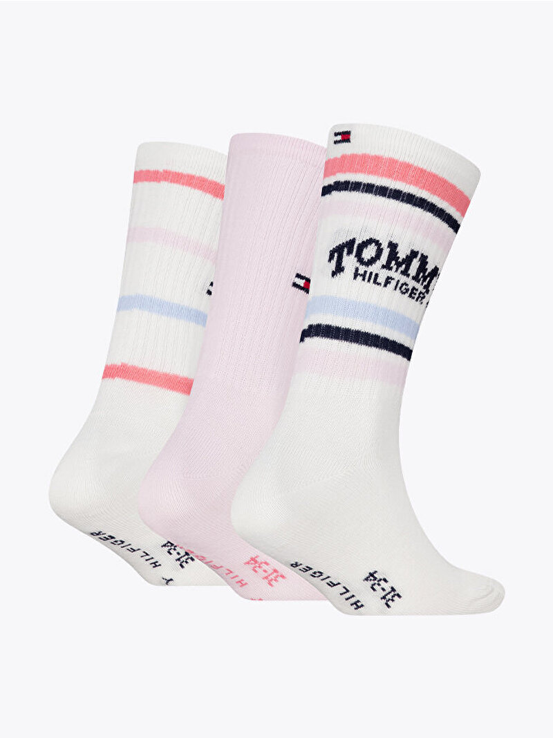 Çocuk Unisex TH 3'lü Paket Spor Çorap Pembe S701238511002