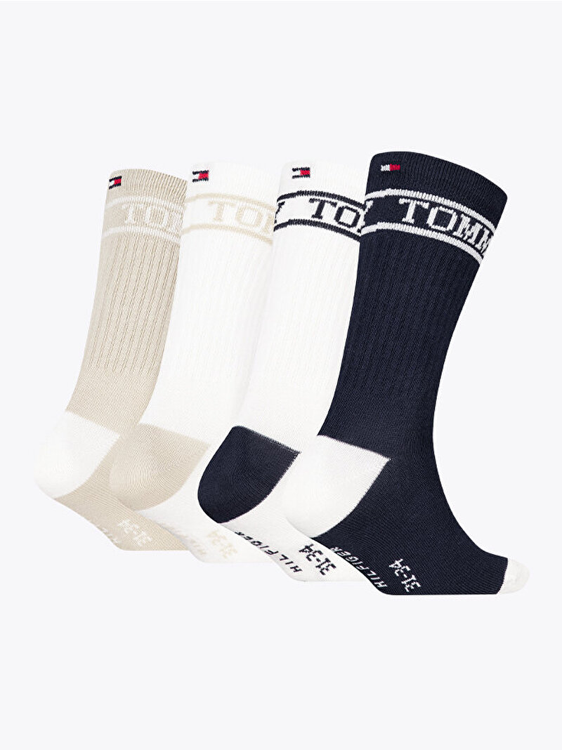 Çocuk Unisex TH 4'lü Paket Spor Çorap Çok renkli S701241400001