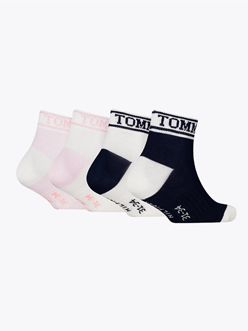 Çocuk Unisex TH 4'lü Paket Quarter Çorap Çok renkli S701241401002