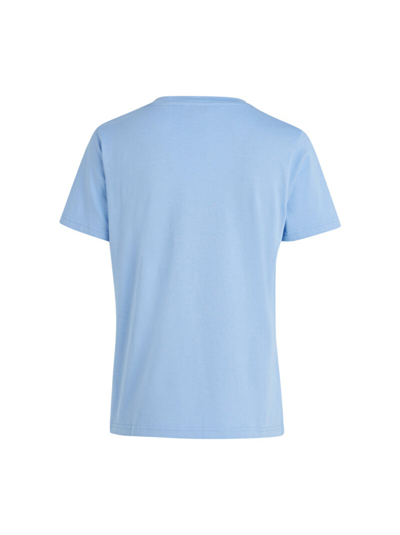 Kadın Regular Ladder T-Shirt Mavi  WW0WW37867C1Z