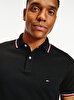 Erkek Siyah Organik Pamuk Slim Fit Polo Yaka T-Shirt 