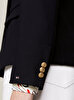 Kadın Pique Gold Button Blazer Ceket