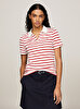 Kadın 1985 Slim Pique Stripe Polo T-Shirt